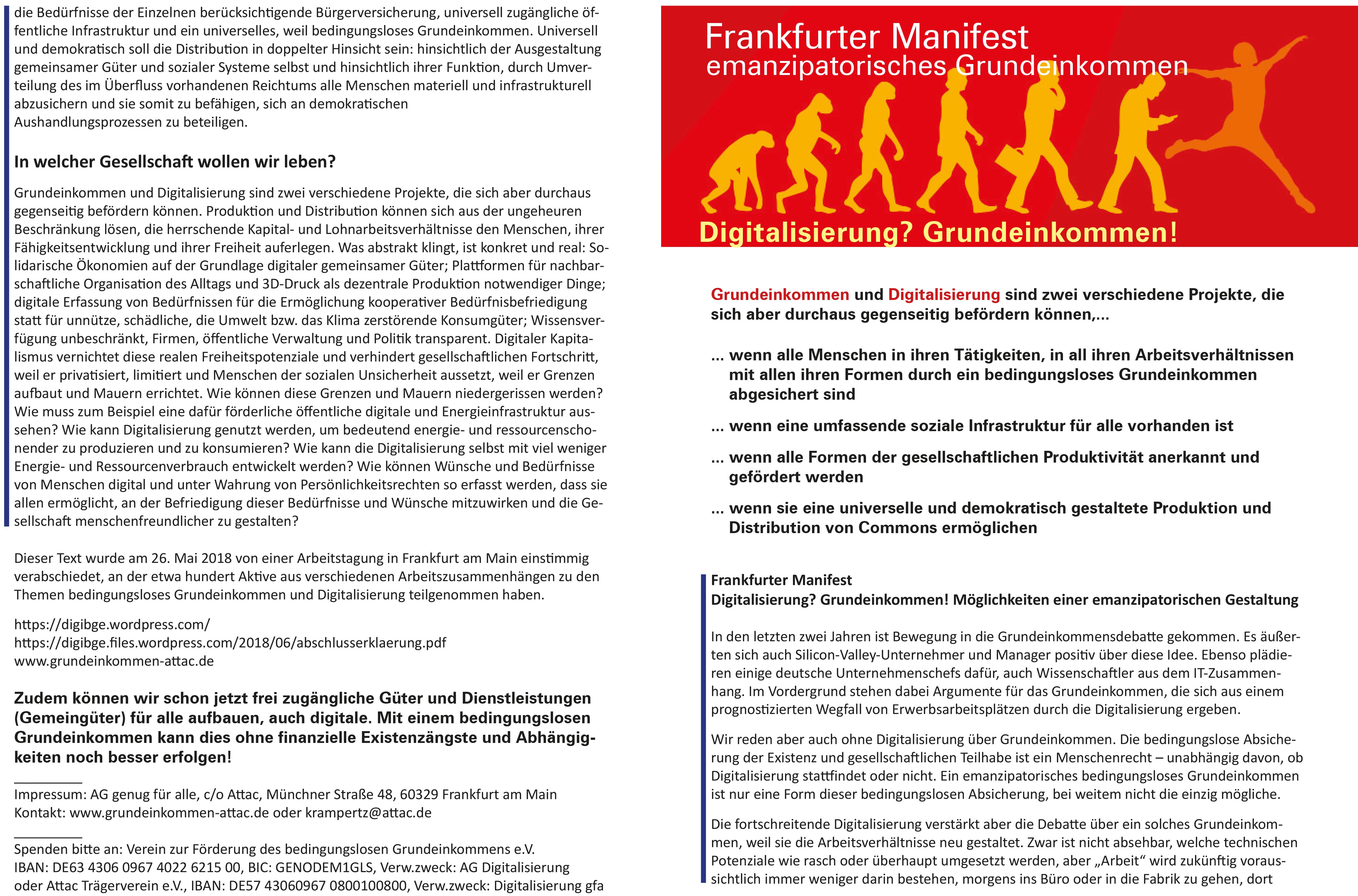 Manifest: Digitalisierung? Grundeinkommen!, 4 S.