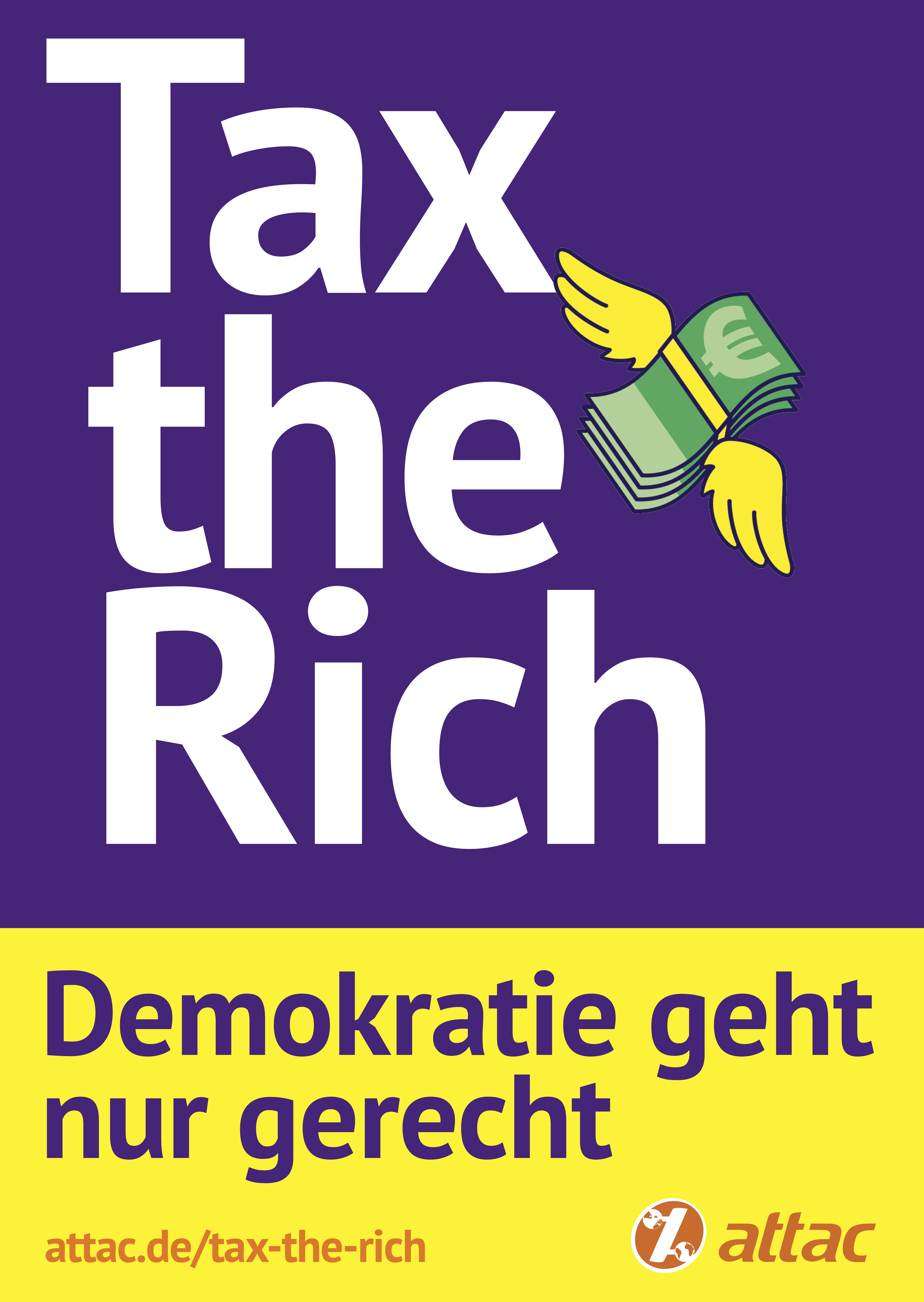 Plakat "Tax the Rich", A2