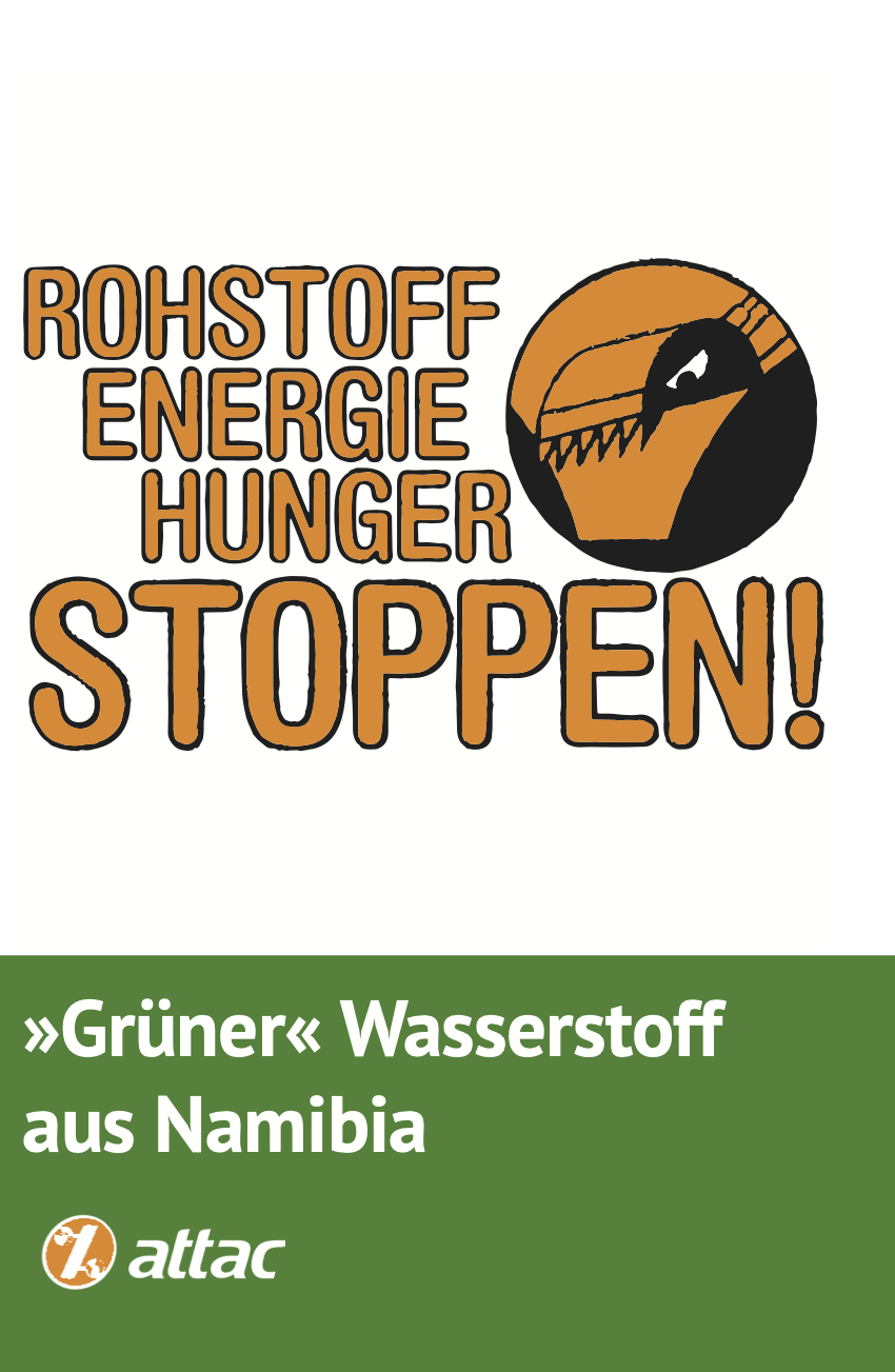 Flyer: "Grüner" Wasserstoff aus Namibia