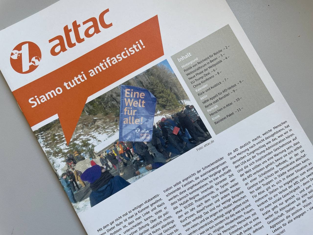 Rundbrief 01/26: Siamo tutti antifascisti!