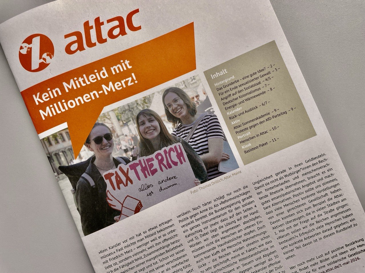 Rundbrief 02/26: Kein Mitleid mit Millionen-Merz!