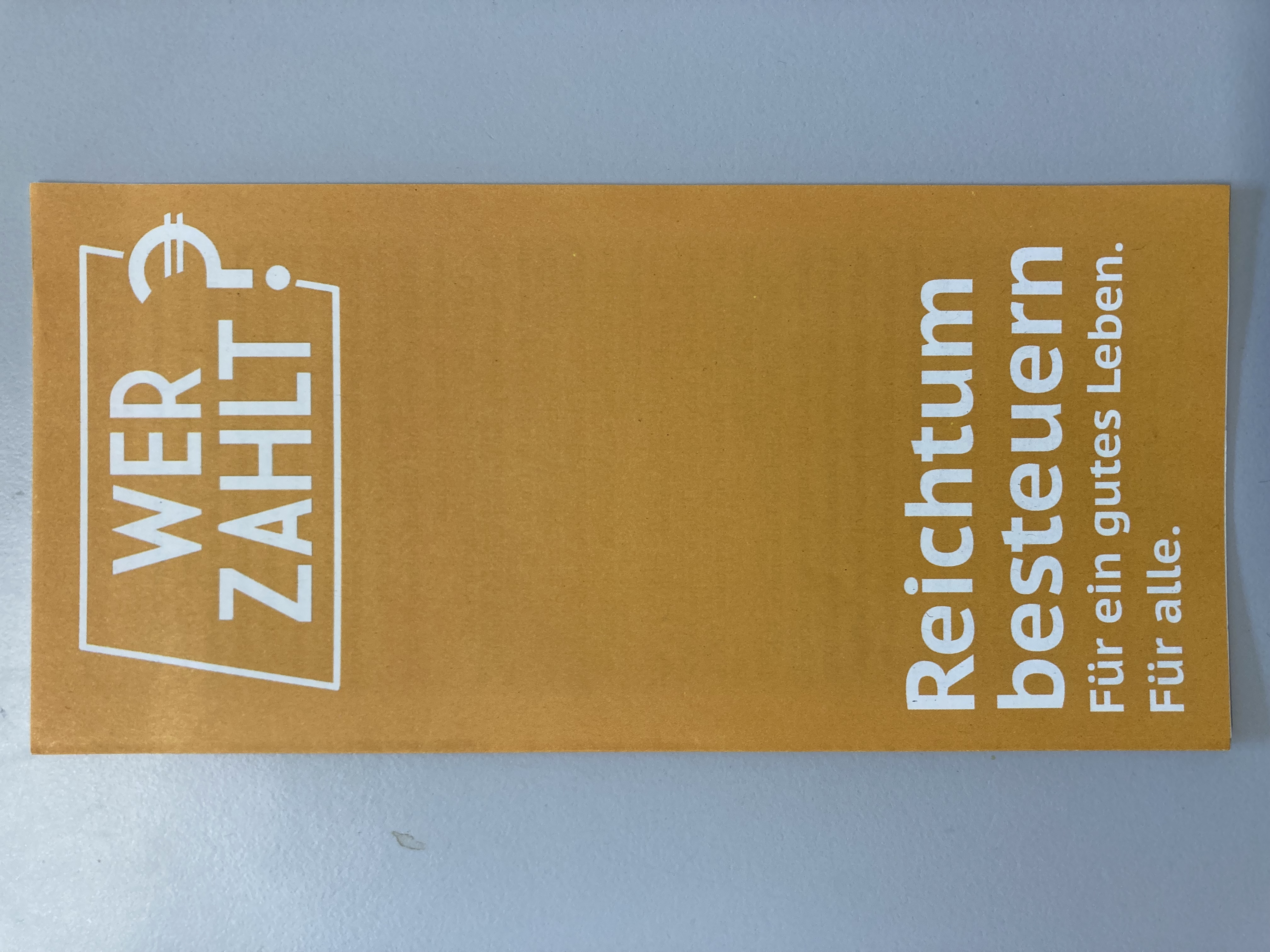 Infoflyer: "Wer zahlt?"