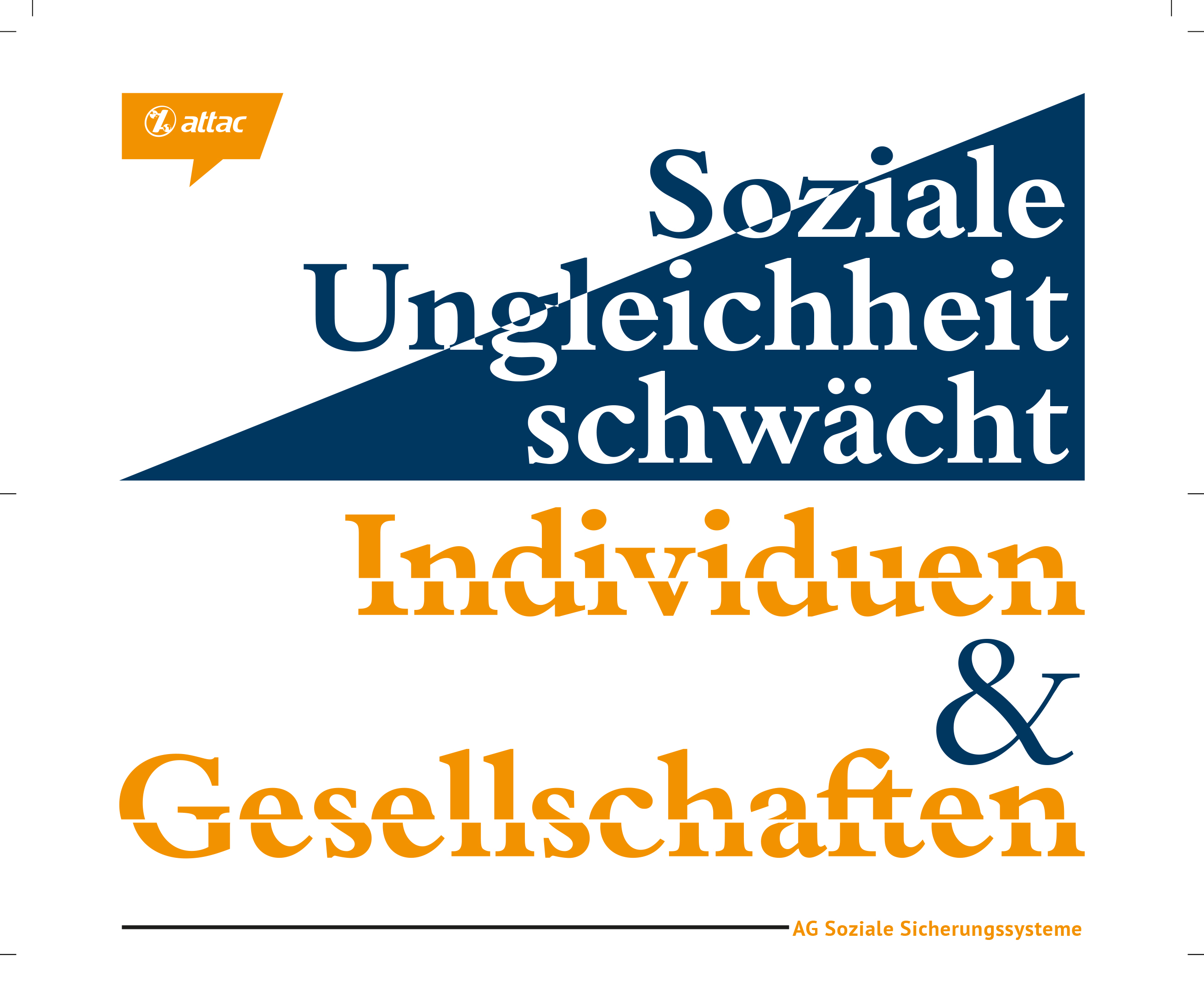 Flyer: Soziale Ungleichheit schwächt"