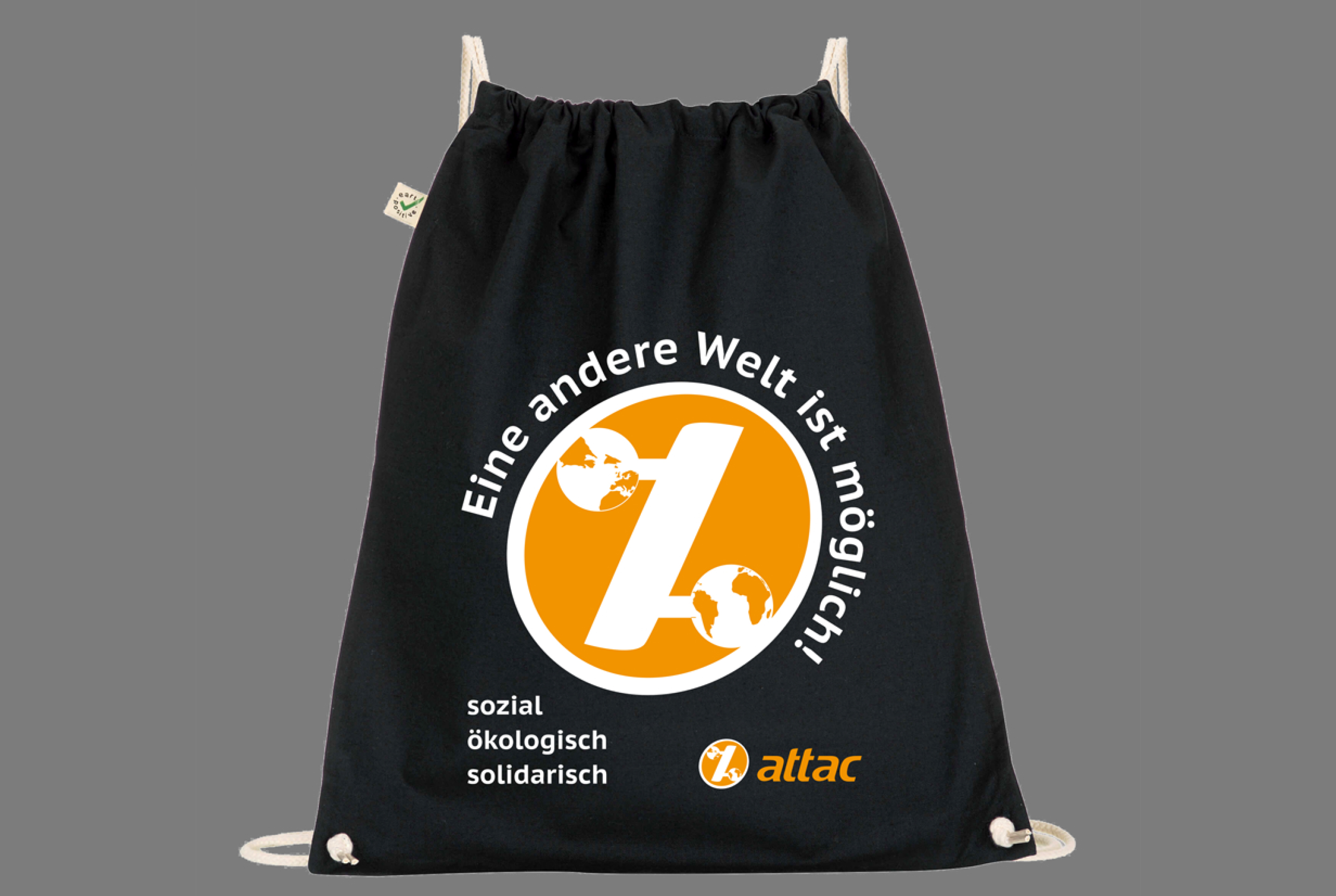 2019_10-Turnbeutel-1jUKJWvx7DQsgg Attac-Turnbeutel, schwarz, öko-fair