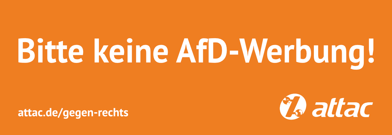 Briefkastenaufkleber / -sticker: Bitte keine AfD-Werbung