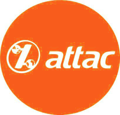 Button: Attac – 3,2 cm