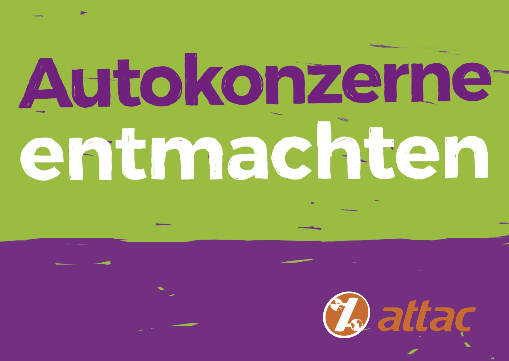 Plakat, DinA2 "Autokonzerne entmachten"