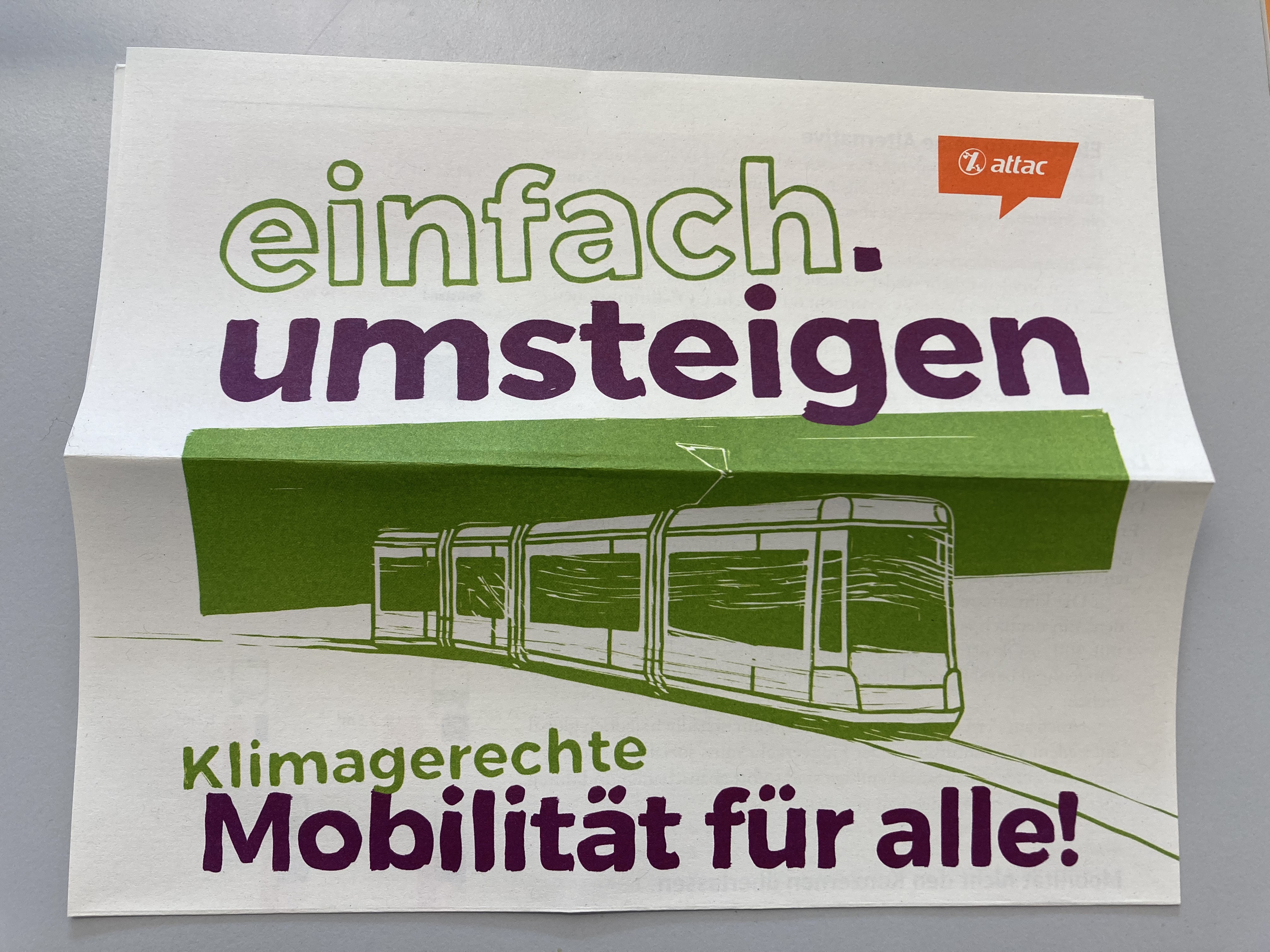 Infopapier Mobilität: "einfach. umsteigen"