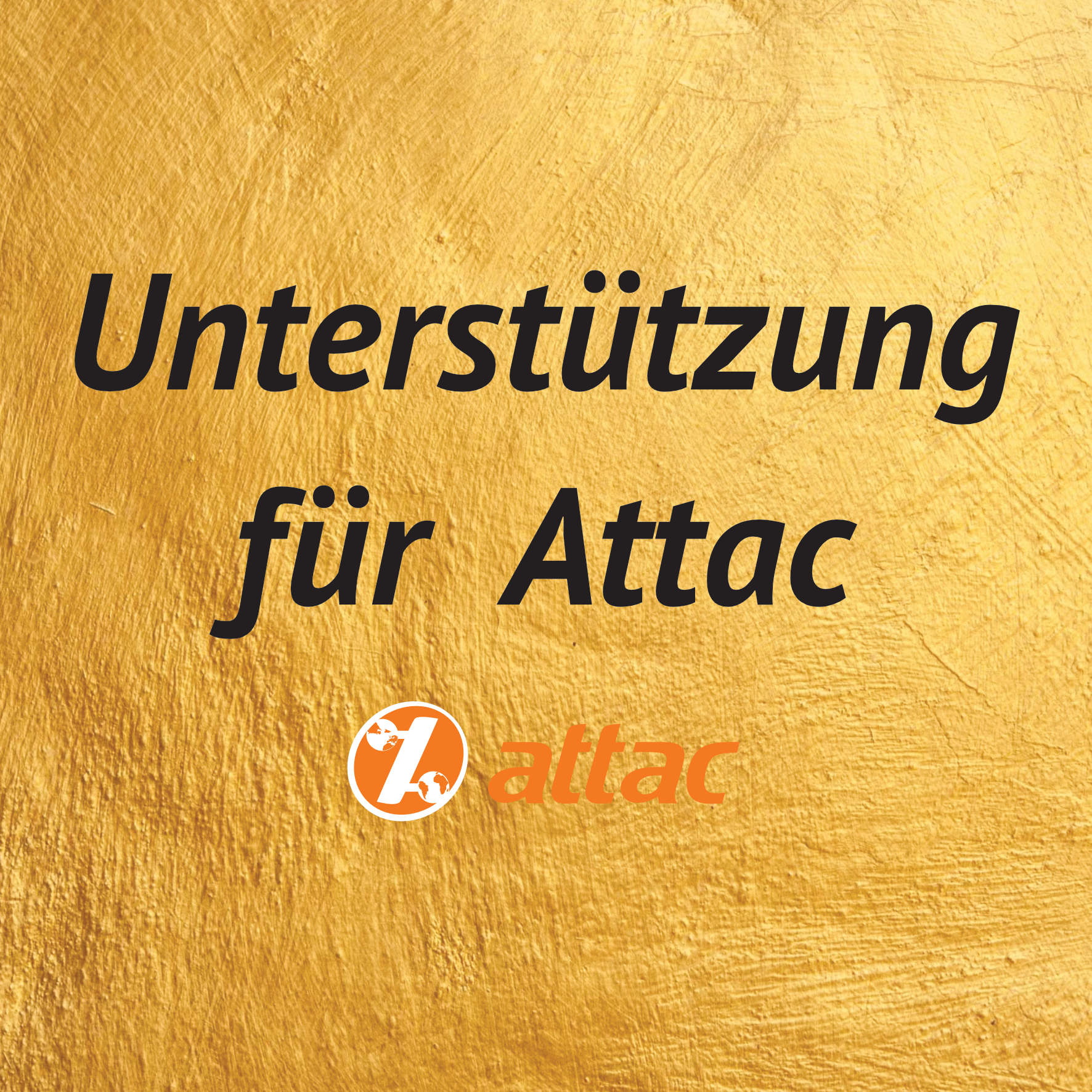 Unterstützung für Attac