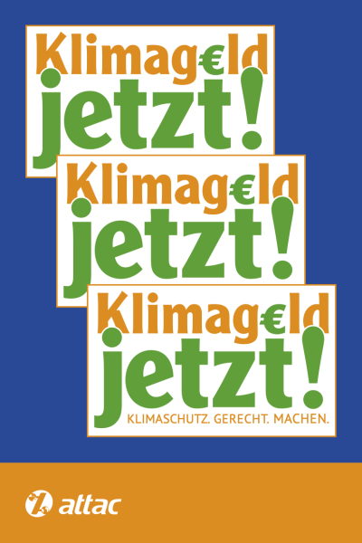 Faltblatt "Klimageld"