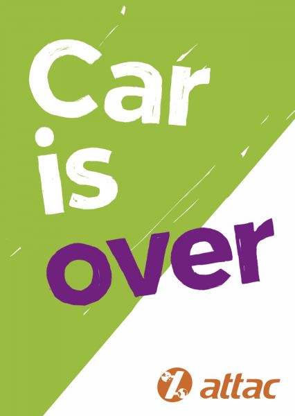 Plakat, DinA2 "Car is over"
