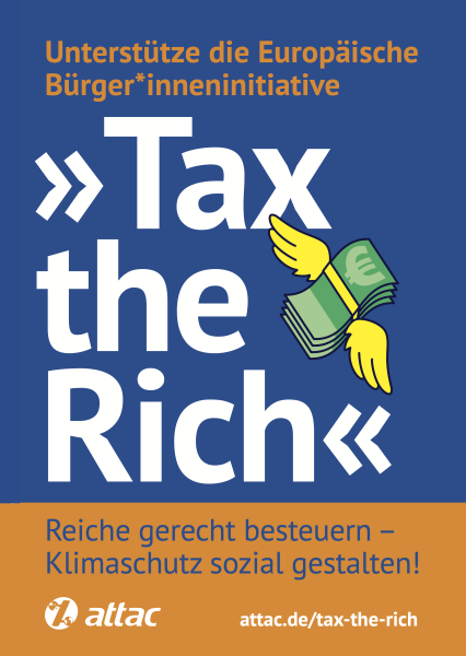 A1-Plakat "Tax the Rich"