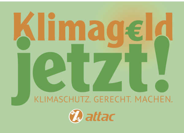 Postkarte "Klimageld jetzt!"